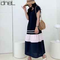 드넬 두줄테잎원피스DWO22148A