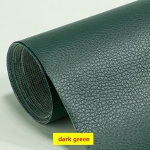 가죽 원단 패치 레자 100200x137cm 자기 접착 PU 가죽 패브릭 패치 소파 수리 스틱 스티커 스크랩북, 08 dark green_02 200x137cm