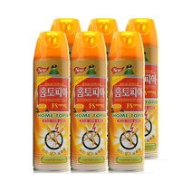 산도깨비 홈토피아 파리모기 살충제 에어졸 X 6개 - 오렌지 /400ml/스프레이형/해충퇴치