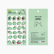 니니즈 죠르디 워터 엠보싱 올록볼록 데코 스티커, 워터스티커-EVE28
