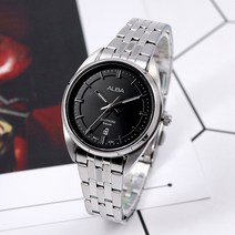 세이코알바 여성 사파이어 메탈 손목시계 AH7V51X1
