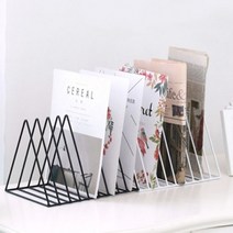 SS1811 북유럽와이어북스탠드, 화이트