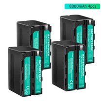 소니호환 PLM-100 CCD-TRV35 MVC-FD91 L10 2500C Z150 HXR-NX5C NX5R NX3 Z5C EA50 용 NP-F960 배터리 NP, 05 4Pcs Battery