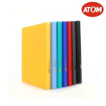 아톰 클리어화일 클리어화일 F107 A4 20매 크리어화일 서류 포트폴리오 화일, 청색, 클리어화일 F107 (A4/20매)