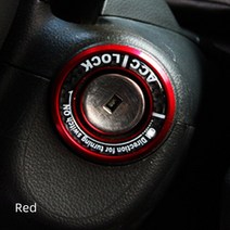 튜닝파츠 드랙음 Chevrolet Cruze/Malibu/Aveo/Trax 자동차 점화 스위치 링 원형 키홀 커버 스티커 액세서리 탄소 섬유 색상, [02] Red