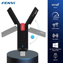 wifi 6 usb 어댑터 1800mbps 2.4g5ghz 듀얼 밴드 802.11ax 무선 wi-fi 동글 네트워크 카드 windows 11용 usb 3.0 wifi 어댑터, 와이파이 6 드라이버 무료