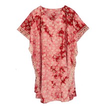 Beautybatik 여성용 플러스 사이즈 빅사이즈 튜닉 블라우스 셔츠 보헤미안 히피 바틱 카프탄 탑 Boho Coral14365 가성비 추천 미국직구
