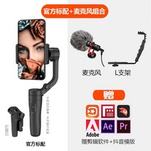 페이유 브이로그 포켓 짐벌, 매직 나이트 블랙 스태빌라이저 + 마이크 (충전, 플러그 앤 플레이 불필요)