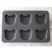 [국내당일발송] 화이트펭귄 실리콘코팅 제과틀 9종, 6 곰돌이틀