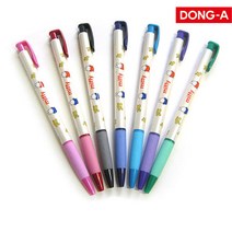 동아 고무그립 미피유성볼펜 0.38mm 낱자루, 핑크