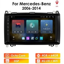 카플레이 안드로이드 매립형 매립 네비게이션 무선 장착 2gb 32gb android 10 2 din 9 car radio for mercedes benz b200 w906 ab, 협력사, 8배