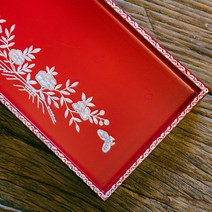 나전칠기 자개 향수정리진열대 다도쟁반 트레이