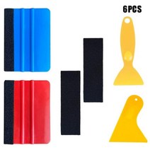 자동차 창 필름에 대 한 6pcs 작은 스크레이퍼 자동차 비닐 랩 도구 키트 유리 청소는 휴대 전화 필름 자동차 액세서리에 사용할 수 있습니다, 갈색