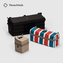 Thous Winds 캠핑 유투버 사이드 가방 야외 캠핑 오픈 박스 잡화 보관 팔걸이 가방, 전술 사이드 백 라지 L 레드 화이트 블루