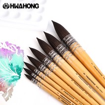 화홍 500R 수채화붓 둥근붓 다람쥐모 낱개 / 옵션선택, 6호