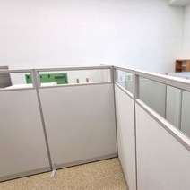 진웅파티션 PVC 45T 높이 1800 반유리 사무실파티션 파티션, PW509
