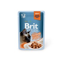 브리트 캣 프리미엄 파우치 습식사료 그레이비, 96개, 85g, 칠면조