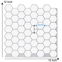 현관타일 현관데코타일 주방 거실벽 석재타일 Vividtiles 큰 크기 12*12 인치 자기 접착 비닐 벽지 껍질과, 16 T80019
