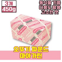 오뚜기 우뚜기 파운드 마아가린 마가린 버터 토스트, 3개(19410원 할인), 450g