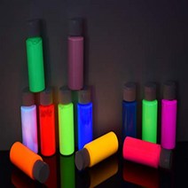 DirectGlow 2oz UV Blacklight Reactive Fluorescent Acrylic Paints (12 Color Assortment), 1