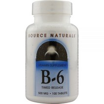 Source Naturals 소스내츄럴스 비타민B6 500MG 100정