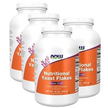 나우푸드 뉴트리셔널 이스트 플레이크 284g NOW Nutritional Yeast Flakes, 4팩