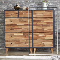 JIH553686라움가구 코코 2R 5단 서랍장, 네이비