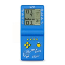 4.1인치 테트리스 게임기 레트로 추억의 오락실 소형 미니 휴대용 게임기, 중국 (본토, 대화면 블루 라벨