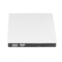 외장형 씨디롬 DVD 플레이어 odd dvd 드라이브 usb 2.0slim 외부 rw cd 라이터 드라이브 버너 리더 휴대용 dvd 광학 드라이브 노트북 pc dvd 118, 하얀색