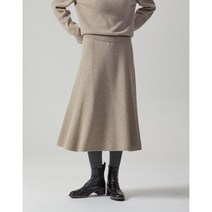 [헤지스레이디스] [헤지스 여성] [21FW] HSSK1D023I2 베이지 멜란지 울캐시미