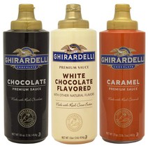 Ghirardelli Chocolate Sauce 기라델리 초코 소스 초콜릿 454g 화이트 카라멜 482g, 1개