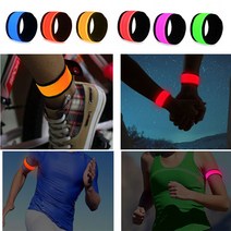 beeseen led 밴드 스포츠 자전거 야간 운동밴드 안전 야광 암밴드, 핑크 HGS02-PNK