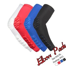 테니스 엘보 보호대 밴드 스윙 팔아대 팔꿈치 스쿼시 골프 1 pcs crashproof 농구 슈팅 지원 압축 슬리브 팔 중괄호 스포츠 안전 패드, 푸른, m