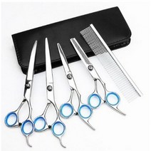 레오펫 강아지 미용가위 5종 세트 17cm, 혼합색상, 3세트