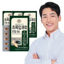 내추럴박스 _ 초록입홍합 오일캡슐 300mg*30캡슐 4개 (4개월분), 30정