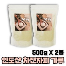 질경이 씨앗껍질 차전자피 가루 분말 500g X 2봉 대용량 분말타입 가루타입 차전차피 차전자 식이섬유 수용성 차전초, 2개