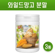 와일드망고 분말 와일드 망고 씨앗 종자 가루 고농축 추출분말 100% 아프리카망고 야생망고 식이섬유 파우더 차 아디포넥틴 렙틴 효능, 3통