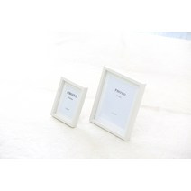 블레스프레임 네츄럴화이트 오크무늬액자, 화이트