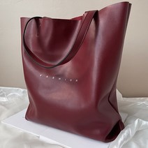 심플 데일리 가벼운 여성 가죽 쇼퍼 숄더 백 토트 대학생 가방