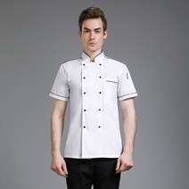 셰프 조리복 요리사 유니폼 Summer Work Clothes Men Short-sleeved Breathable Waiter Shirt Hotel Catering Bakery