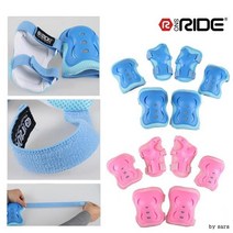 어린이무릎팔손목보호대 스케이트보드 인라인 자전거 보호구 장비 안전용품 유아 아동보호대세트, 핑크/M