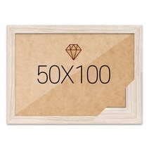 보석십자수 패브릭형 액자 50x100 고급형 우드 라떼 (아크릴 보호필름-스티커판 포함), 단품