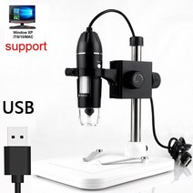 주사전자현미경 비파괴 수질 검사 오염도측정기 USB C 타입 디지털 카메라 확대 확대경 휴대폰 수리용 8 LED 1600X 3 in 1, 1.1000X - USB Lift Stand