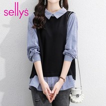 샐리 ST셔츠레이어드블라우스_I3A-CBL016