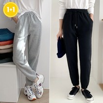 (1+1) 로우 기모 조거 팬츠 7color 기모빵빵 밴딩팬츠 빅사이즈 여성의류 트레이닝 츄리닝