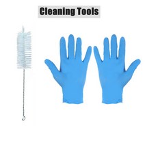 에어컨 청소 커버 브러쉬 필터 네트 방수 먼지 보호 클리닝 백 도구, [04] brush and gloves