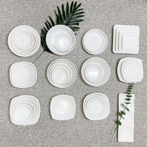 멜라민 쿠프 구내식당 반찬 잘안깨지는 면 영업용 한식 오마카세 덜어먹는 식기 그릇 앞접시, 엠보원사각쿠프, 7반