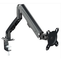 모니터 암 거치 주식 사무 GC08-12 마운트 LCD 화면 27 스탠드 ~ 13 Hyvarwey 틸트 회전 브래킷 데스크 인치 및 조정 데스크탑 지원, 01 Black