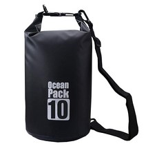 2L/3L/5L/10L/15L/20L/30L 500D 타폴린 헤비 듀티 PVC 방수 드라이 백 자루 카약/보트/카누/낚시/래프팅/수영/캠핑/스노보드용(블랙 2L), 5L, Black
