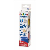 까리오까 템페라 5색 25ml SET 어린이물감 논워터 물감 슈퍼워셔블기능, 템페라 5색 25ml 5개